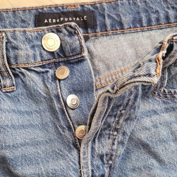 Aeropostale Womens 90s Baggy Ripped Denim Jeans - Size 6 - Picture 6 of 8